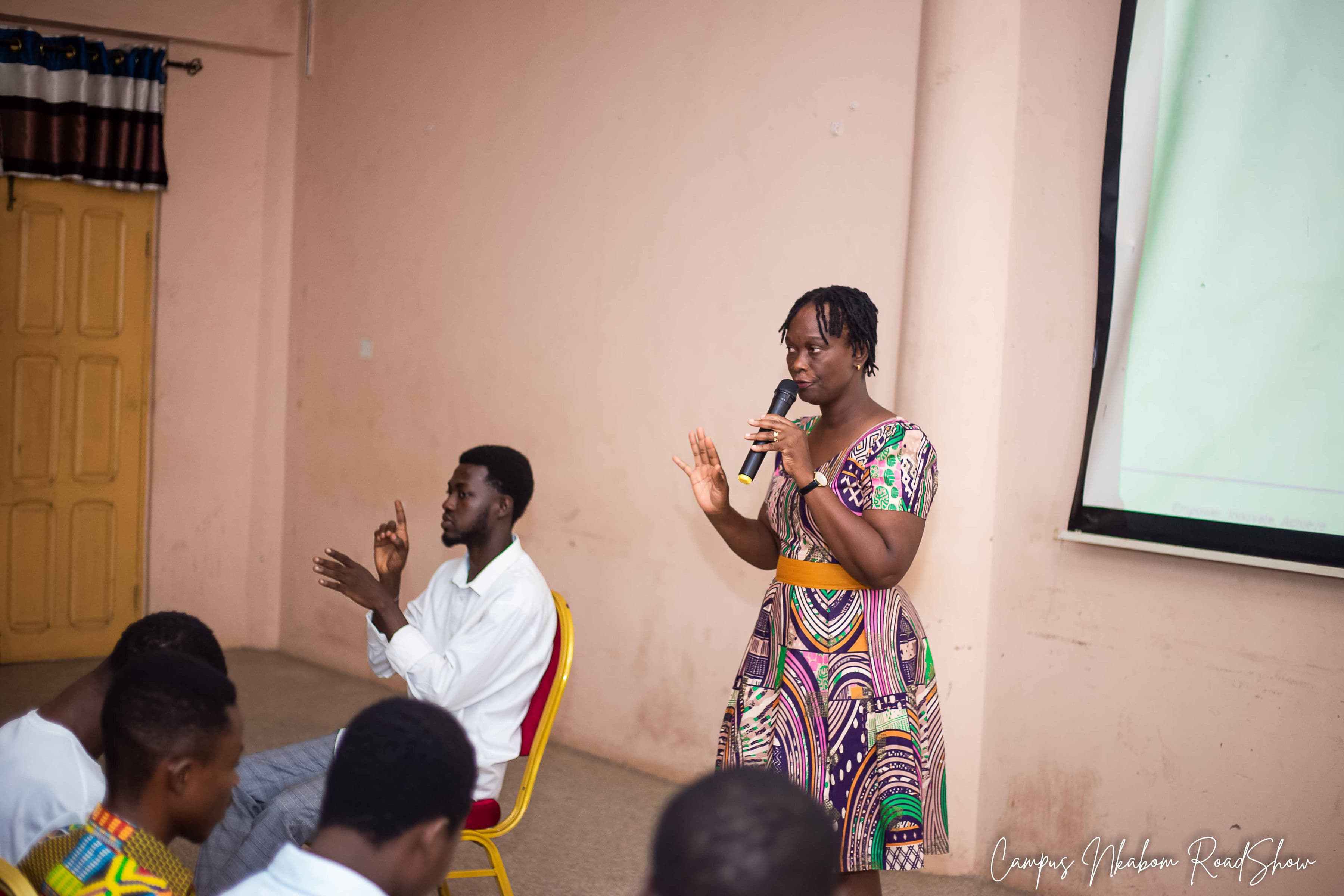 Students and staff at Takoradi Technical University