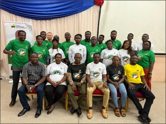 Adwumawura officials, TTU facilitators and beneficiaries at TTU Auditorium