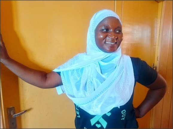 Maria Seidu after being selected for Adwumawura funding